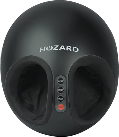 Hozard® Voetmassage Apparaat - Luchtcompressie - Infrarood Warmte - Tot Max Maat 42 - Wasbare Binnenhoes - Voetreflexmassage - Voetverwarmer - 3 Standen