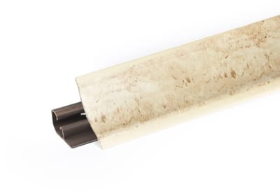 DQ-PP 3 m HOEKLIJST - Niagara - 23 x 23 mm - PVC - GRATIS schroeven - Keukenlijst Werkblad Afwerkingslijst Lijst Keuken Keukenafwerkingslijst Wandafwerkingslijst Tafelbladlijst