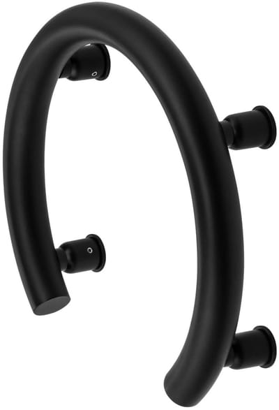 Sanifun Temisto 2-in-1 wandhouder – hoefijzervorm – nero – 150 kg draagvermogen