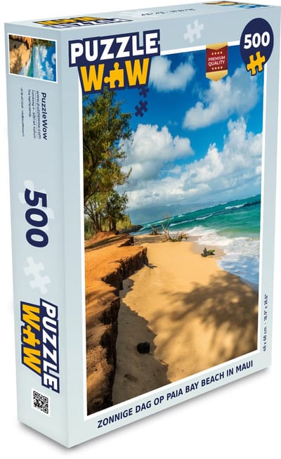 Puzzel Zonnige dag op Paia Bay Beach in Maui - Legpuzzel - Puzzel 500 stukjes