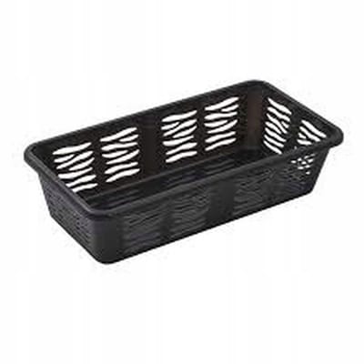 Grijze Plastic Organizer Mandje voor Bureau - 19.7x10x5cm