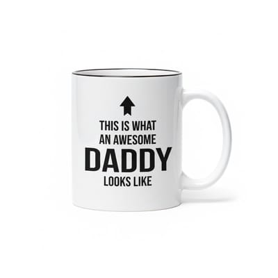 Awesome Daddy Mok 330ml – “Dit is hoe een geweldige papa eruitziet” – Perfect Cadeau voor Vaderdag & Verjaardag
