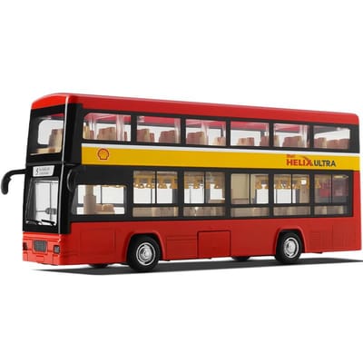 1/50 Luxe touringcar Speelgoedauto Diecast Minatuurmodel Pull Back Geluid & Licht Educatieve Collectie Cadeau Voor Jongen Kinderen