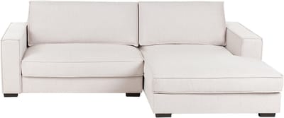 RENDERS - Hoekbank - Lichtbeige - Linkszijdig - Polyester