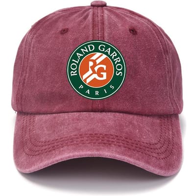 PARIS 100% Katoen Baseballpetten Vintage Verweerd Katoen Snapback Hoed Unisex Golf Verstelbare Pasvorm Petten Hoed Mode Houd Warm 55-58cm rood