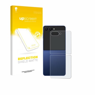 upscreen - Screenprotector voor Samsung Galaxy Z Flip 7 (Achterkant) - Folie Beschermfolie anti glare matte