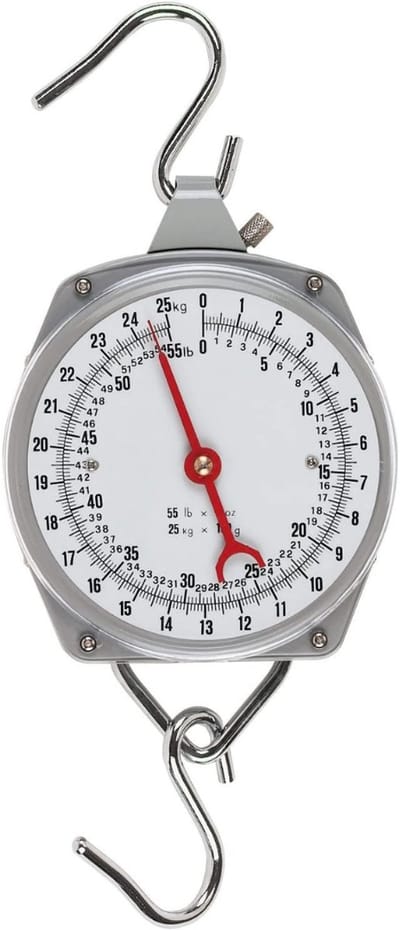 QIN® Hangweegschaal - Weegschaal - Zilver - ‎ 25cm x 25cm x 9cm