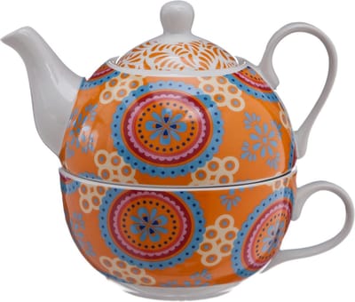 Cosy & Trendy Theepot Met Kopje - Ø 11 cm x 14 cm - 38 cl-30 cl