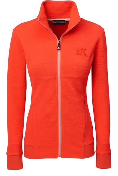 PK International - Vest - Oranje/Rood - Fluo Coral - Opstaande kraag - Ademend - Arezzo - Katoen - Polyester - S/36