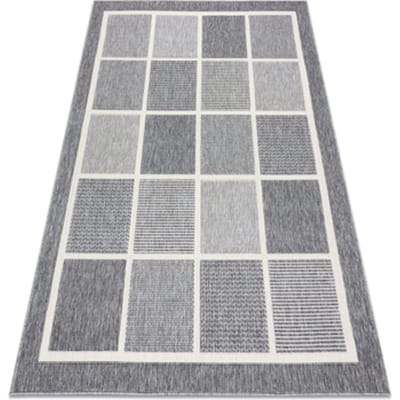 Kleden Rugsx Sisal tapijt SPRING 20426332 vierkant, kader grij 80x150 cm