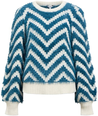 OBJHOLLOW L/S RE KNIT PULLOVER NOOS