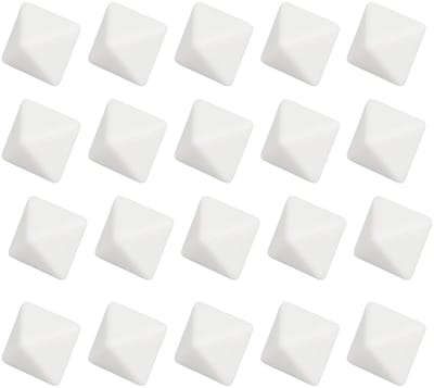 Dailygoods- Dobbelstenen 8-zijdig - 20 Stuks - Bordspellen - Wiskunde - Onderwijs - Kunststof - 2,8 cm - Speelgoed
