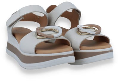Oh! My Sandals Dames Sandaal | Off White | Maat: 37