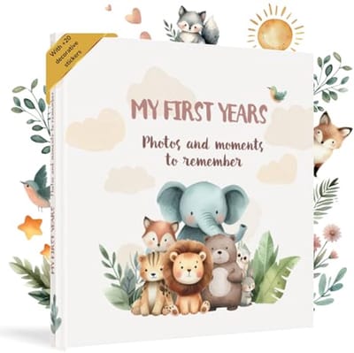 Baby Herinneringenboek Geboorte tot 5 Jaar | Groot Album met Stamboom & Mijlpalen | Uniseks Dagboek