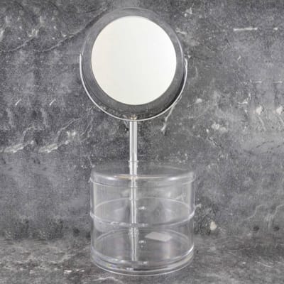 Spiegel make-up spiegel acryl bakjes - 3x vergroting