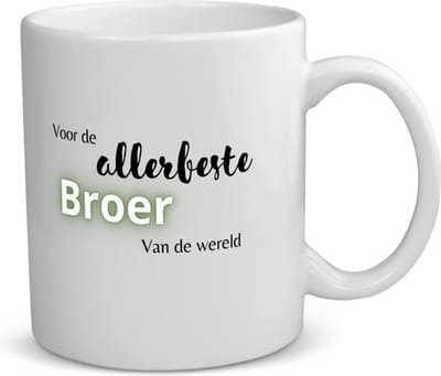 Akyol - voor de allerbeste broer van de wereld koffiemok - theemok - Broer - de beste broer - verjaardagscadeau - verjaardag - cadeau - cadeautje voor broer - broer artikelen - kado - geschenk - gift - 350 ML inhoud