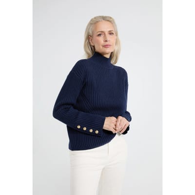 Josephine & Co Aisha Sweater Navy Maat: XS | Sweaters Outlet | Dames | Blauw