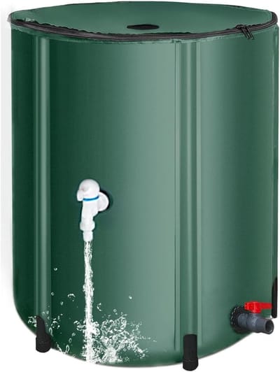 Opvouwbare Regenton - Wateropslag Tank - Regenwater Opvangen - UV-bestendig PVC - 78 x 40 cm - Groen