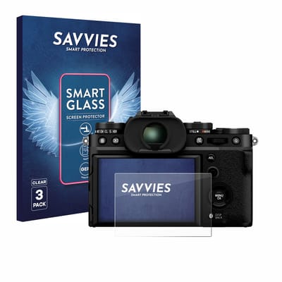 3 Stuks Savvies Screenprotector - geschikt voor Fujifilm X-T5 - beschermfolie glas transparant