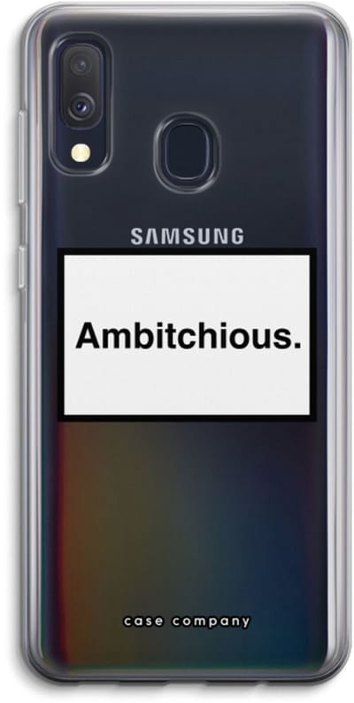 Case Company® - Hoesje geschikt voor Samsung Galaxy A40 hoesje - Ambitchious - Soft Cover Telefoonhoesje - Bescherming aan alle Kanten en Schermrand