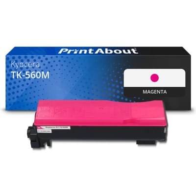 PrintAbout huismerk Toner TK-560M Magenta Geschikt voor Kyocera