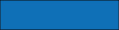 Blanco magneetsticker - blauw 200 x 50 mm