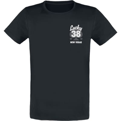 Fallout - Gaming T-shirt - Lucky New Vegas - S tot XXL - zwart