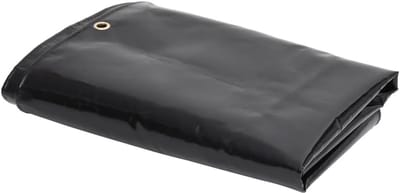 Beschermende Zeildoek - Waterdicht Tarp - Buiten Bescherming - Scheurvast Materiaal - 1.5 x 20 Meter - Zwart