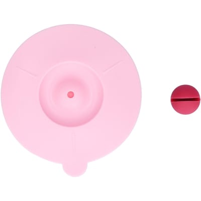 Couvercles de Tasse Anti-poussière Couvercle de Tasse en Silicone Cartoon pour Tasse à Boisson Accessoires d'Étanchéité Rose rose