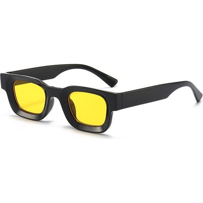 Nieuwste Klassieke Stijl Zonnebril Mannen Vrouwen Stijlvolle Punk Designer Zonnebrillen Klassieke Tinten UV400 Bescherming Oogbescherming Gafas De Sol Hombre yellow