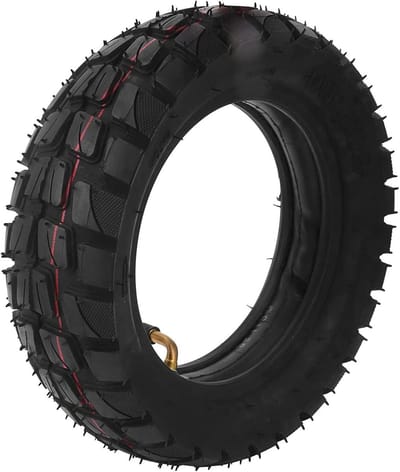 Scooterband met binnenband - Opblaasbare band - Veilig rijden - Sterke grip - 10 inch - Zwart
