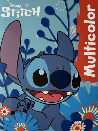 Multicolor - Stitch Kleurboek - Lilo en Stich en hun Vrienden - 32 Pagina's - 17 Kleurplaten en 17 Voorbeelden - Voor Kinderen - Knutselen - Creatief - Uitermate Geschikt voor Kleurpotloden en Wasco