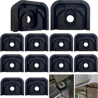 Trillingsdempers Airco - Rubberen Voetjes - Geluidsreductie - Schokabsorberend Ontwerp - 12 Stuks - Zwart