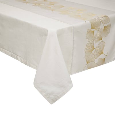 Tafelkleed met gouden patroon, 45 x 200 cm