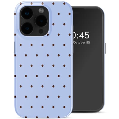 Selencia Hoesje - Geschikt voor Apple iPhone 15 Pro - Backcover - Happy Dots Digital Sky