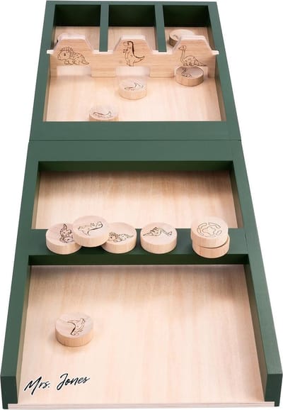 Mrs. Jones Sjoelbak 2 delig 80cm DINO incl cotton storage bags met gratis verzending. .
