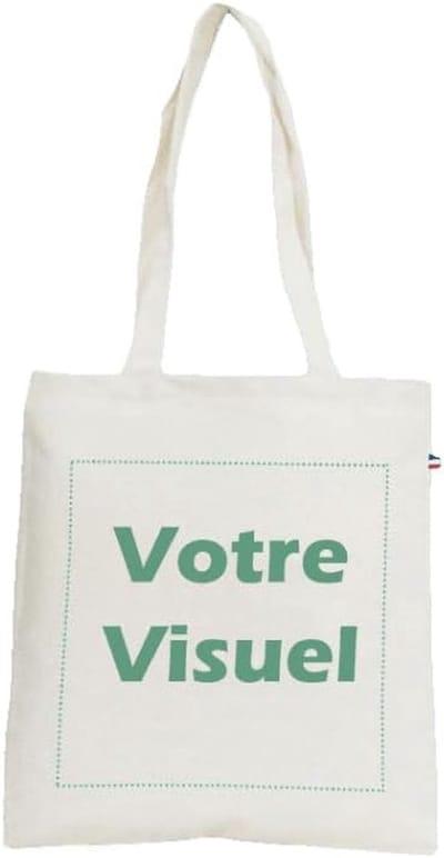 Personaliseerbare Tote Bag 100% Biologisch Katoen - Winkeltas met Kleurenprint