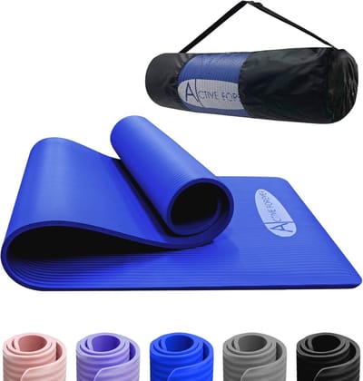 Antislip Yogamat voor Yoga, Pilates en Fitness - 190 cm x 60 cm, 10 mm Dikte met Draagtas