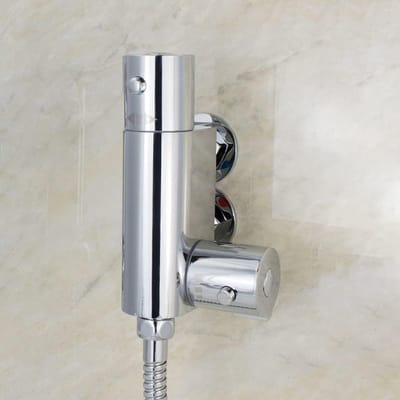 Thermostatische Douchekraan Rond met 1/2" Bovenuitlaat voor Veilige Watertemperatuur