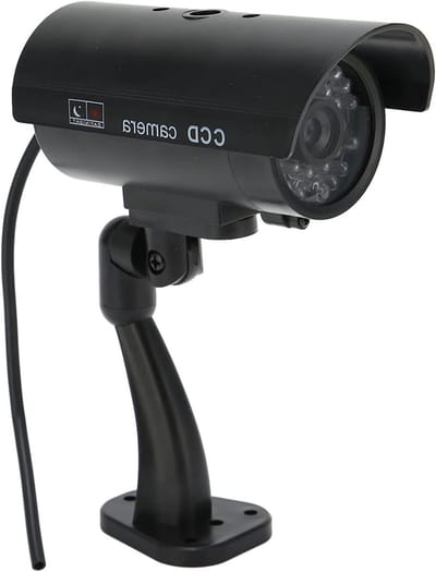 Dummy beveiligingscamera - Nep camera - Woning beveiligen - Realistisch knipperlicht - 16 x 12 x 7 cm - Zwart