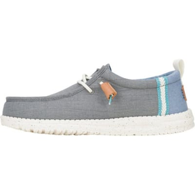 Hey Dude Wally Summer Linen - Mocassins - Monument Grey - Faded Denim