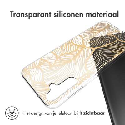 imoshion Hoesje - Geschikt voor Samsung Galaxy A14 (5G) / A14 (4G) - Design hoesje - Golden Leaves