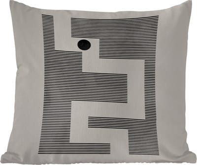 Buitenkussen - Doolhof - Abstract - Minimalisme - 45x45 cm - Weerbestendig