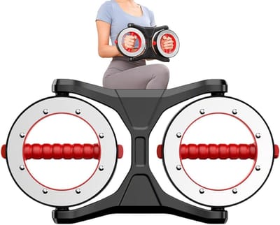 Arm Trainer - Schouder Trainer - Bovenlichaam Kracht - Stille Roterende Beweging - 41 x 22 x 7 cm - Zwart