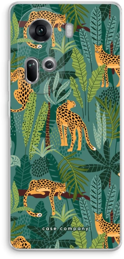 Case Company® - Hoesje geschikt voor Oppo Reno 11 hoesje - Luipaard 2 - Soft Cover Telefoonhoesje - Bescherming aan alle Kanten en Schermrand