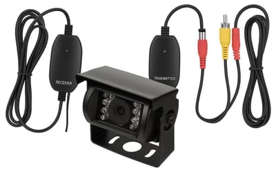 BergGPS® Draadloze Achteruitrijcamera – Zwart – Met Nachtzicht – Voor Camper, Caravan & Truck
