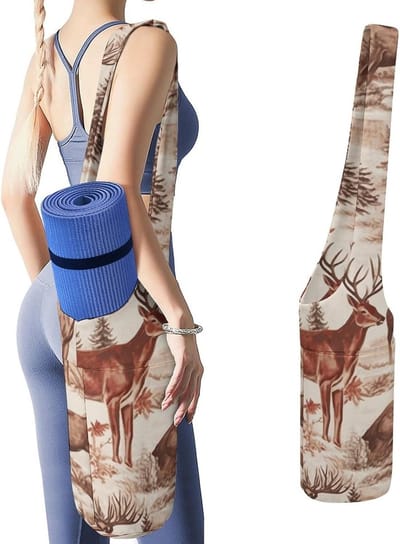 Yogamattas Canvas - Draagtas Yoga - Sporttas - Grote Zijzak - 50x40x18cm - Stijl