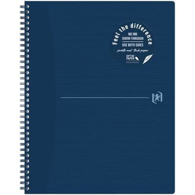Oxford Origins - duurzaam notitieboek - A4+ - geruit - 5mm - 70 vel - blauw