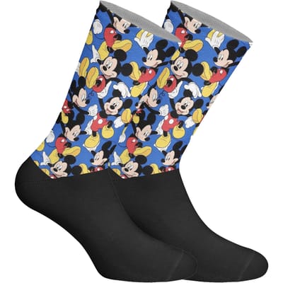 Lange uniseks sokken met elastische print
