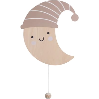 Baby's Only Houten wandlamp maan Heaven - Muurlamp voor babykamer & kinderkamer - clay/warm linen - FSC-keurmerk - Duurzame ledverlichting - 25.000 branduren - Eenvoudig te bevestigen